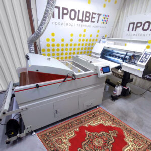 ДТФ-печать: машина в работе